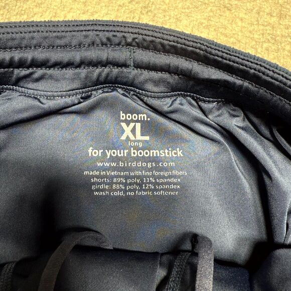 birddogs Lined Athletic Shorts Mens Gray Blue Elastic Waist Draw String Logo M - Picture 2 of 11